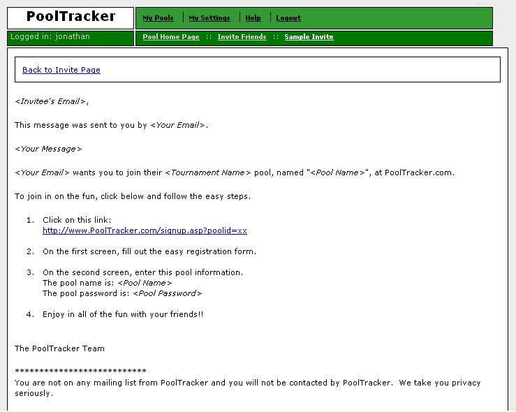 Demo Tutorial with Screenshots demo invite